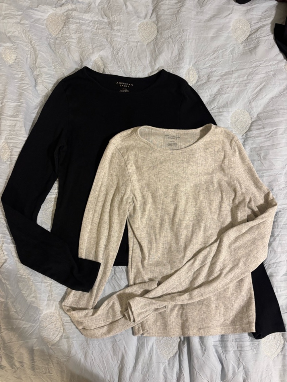American Eagle Long Sleeved Duo - Black & Gray